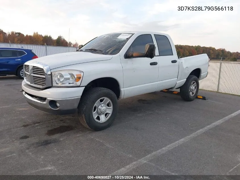 2009 Dodge Ram 2500 Slt VIN: 3D7KS28L79G566118 Lot: 40690027