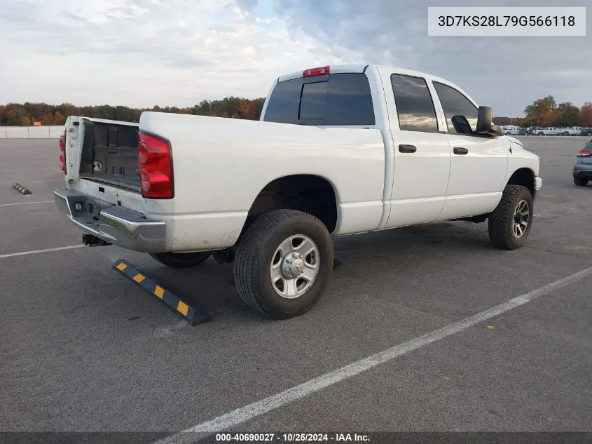 2009 Dodge Ram 2500 Slt VIN: 3D7KS28L79G566118 Lot: 40690027