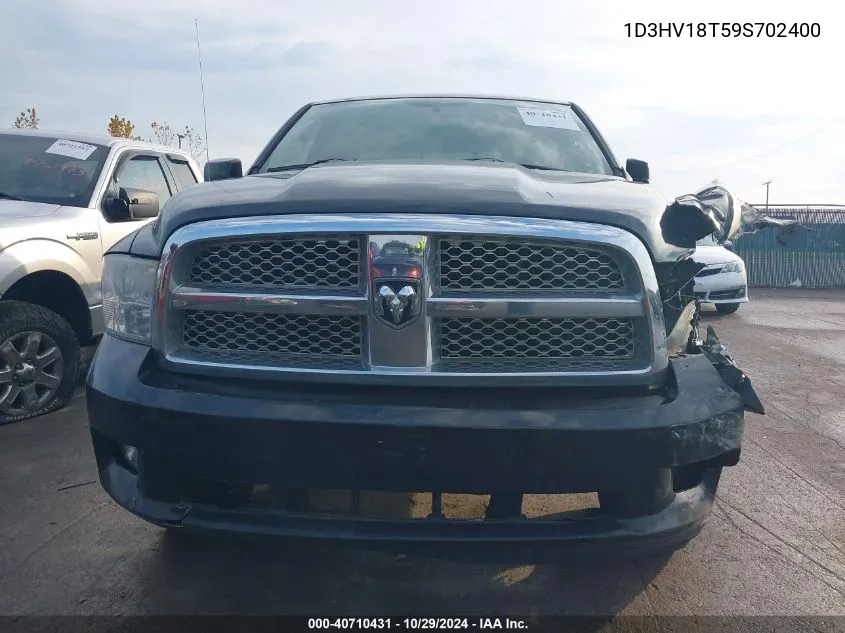 2009 Dodge Ram 1500 Slt/Sport/Trx VIN: 1D3HV18T59S702400 Lot: 40710431