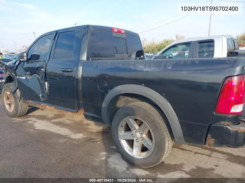 2009 Dodge Ram 1500 Slt/Sport/Trx VIN: 1D3HV18T59S702400 Lot: 40710431