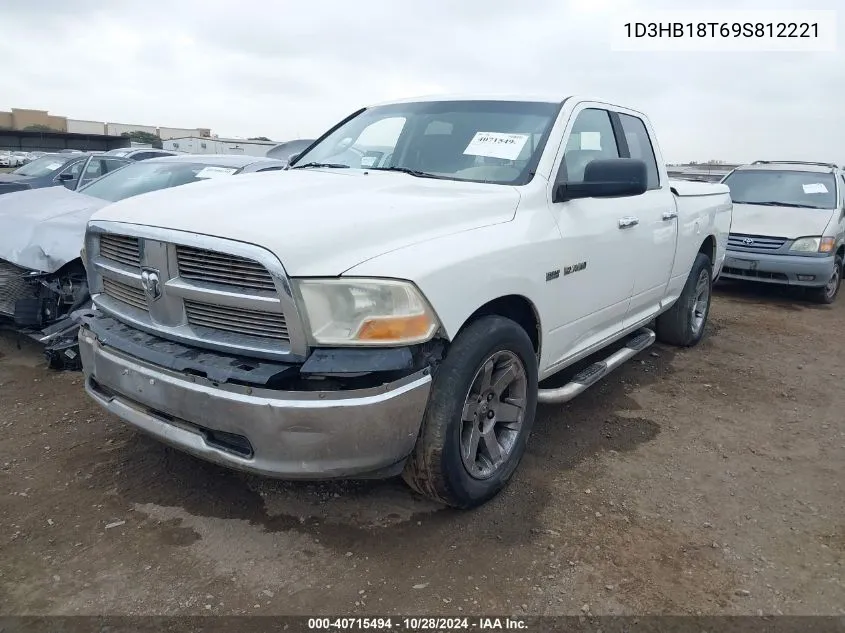 2009 Dodge Ram 1500 Slt/Sport/Trx VIN: 1D3HB18T69S812221 Lot: 40715494