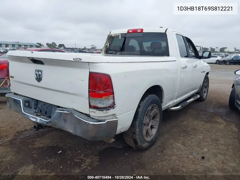 2009 Dodge Ram 1500 Slt/Sport/Trx VIN: 1D3HB18T69S812221 Lot: 40715494