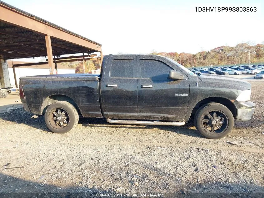 2009 Dodge Ram 1500 Slt/Sport/Trx VIN: 1D3HV18P99S803863 Lot: 40722911