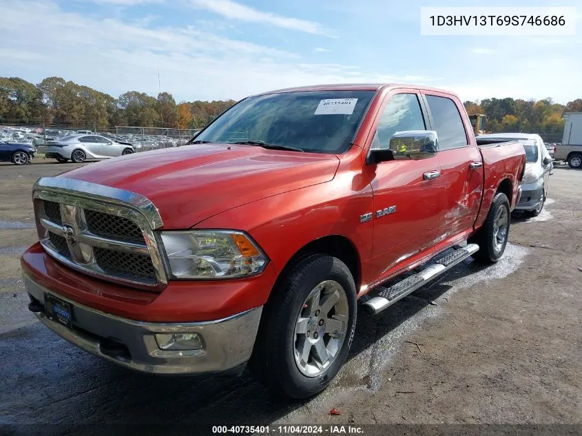 2009 Dodge Ram 1500 Laramie VIN: 1D3HV13T69S746686 Lot: 40735401