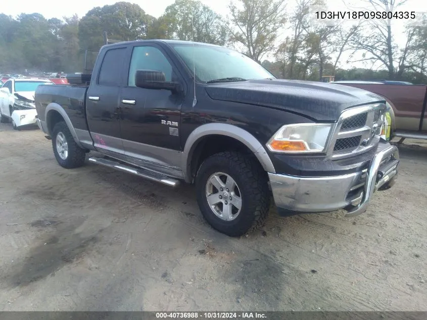 2009 Dodge Ram 1500 Slt/Sport/Trx VIN: 1D3HV18P09S804335 Lot: 40736988