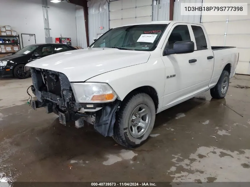 2009 Dodge Ram 1500 VIN: 1D3HB18P79S777398 Lot: 40739573