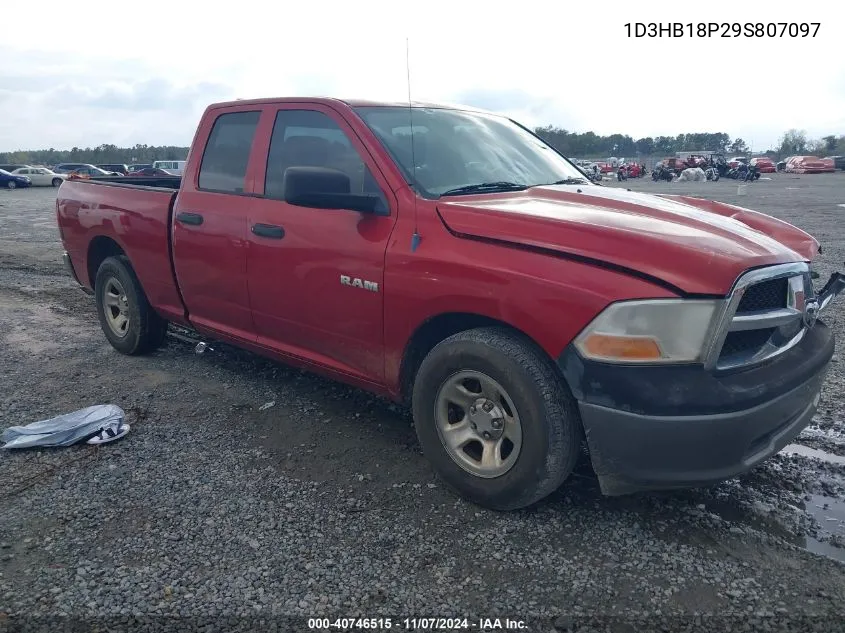 2009 Dodge Ram 1500 St VIN: 1D3HB18P29S807097 Lot: 40746515