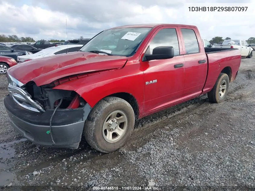 2009 Dodge Ram 1500 St VIN: 1D3HB18P29S807097 Lot: 40746515