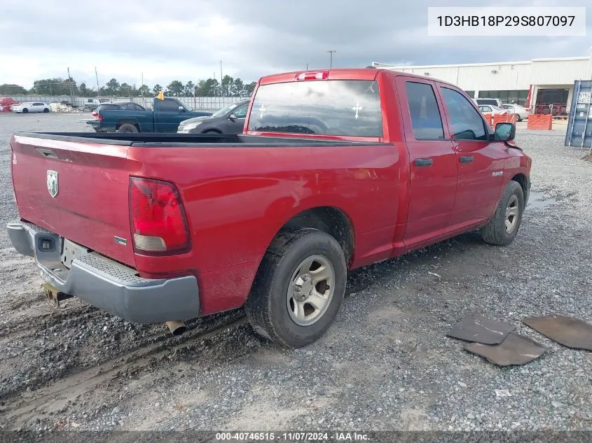 2009 Dodge Ram 1500 St VIN: 1D3HB18P29S807097 Lot: 40746515