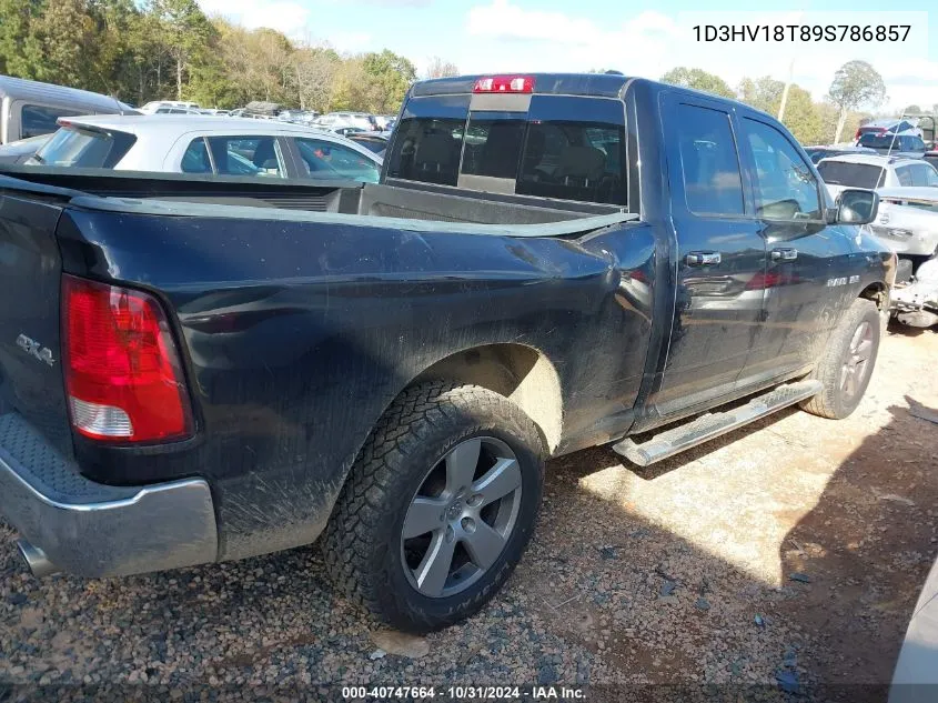 2009 Dodge Ram 1500 Slt/Sport/Trx VIN: 1D3HV18T89S786857 Lot: 40747664