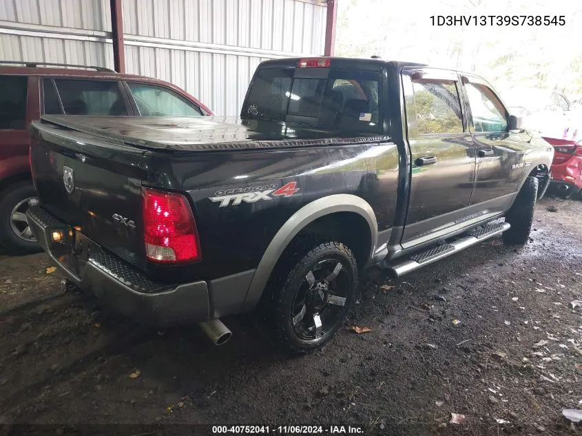 2009 Dodge Ram 1500 Slt/Sport/Trx VIN: 1D3HV13T39S738545 Lot: 40752041