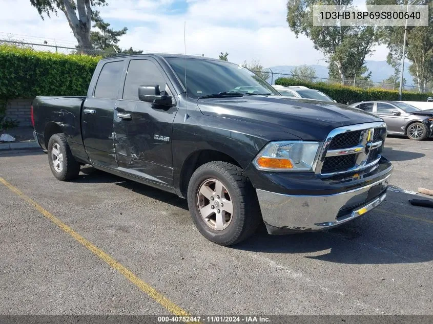 2009 Dodge Ram 1500 Slt/Sport/Trx VIN: 1D3HB18P69S800640 Lot: 40752447