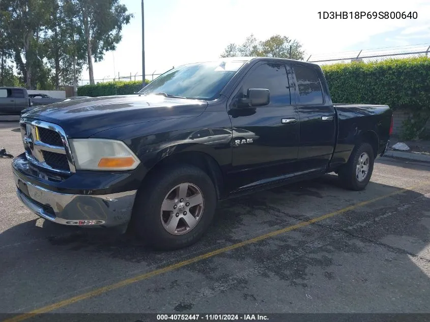 2009 Dodge Ram 1500 Slt/Sport/Trx VIN: 1D3HB18P69S800640 Lot: 40752447