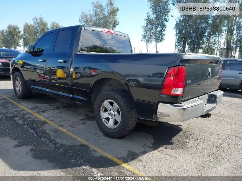 2009 Dodge Ram 1500 Slt/Sport/Trx VIN: 1D3HB18P69S800640 Lot: 40752447