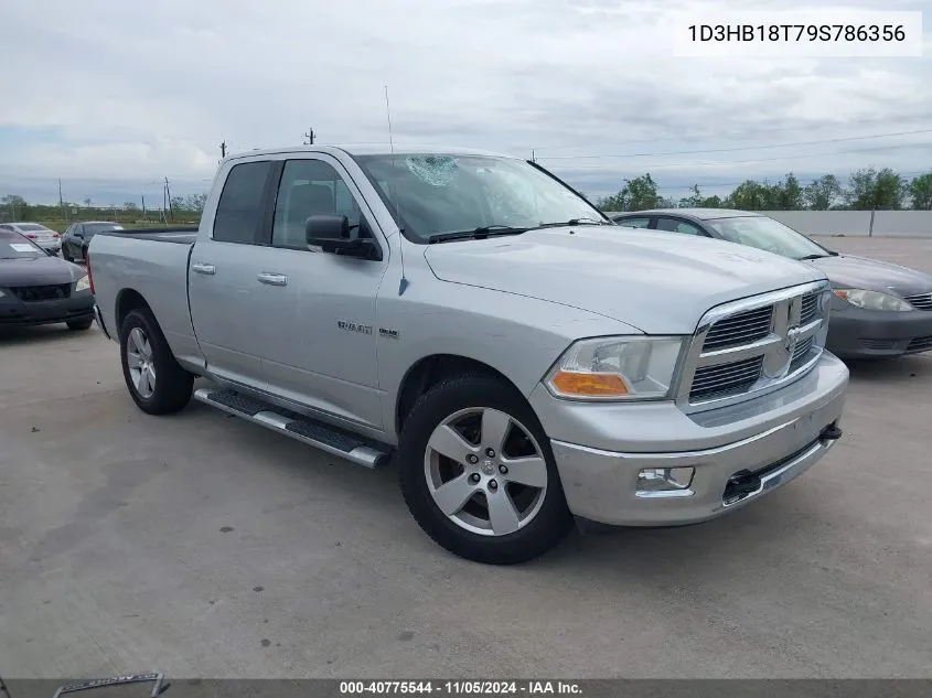 2009 Dodge Ram 1500 Slt/Sport/Trx VIN: 1D3HB18T79S786356 Lot: 40775544