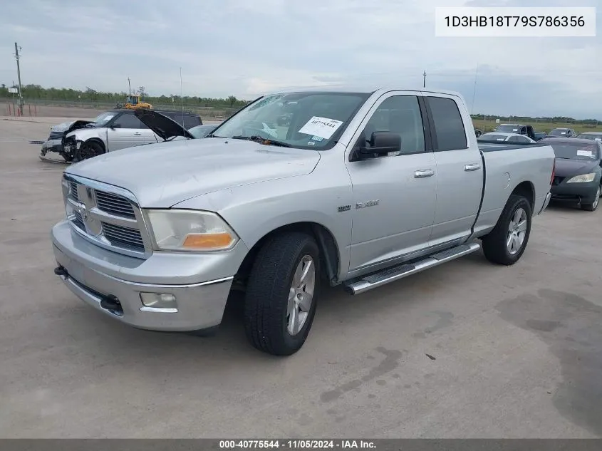 2009 Dodge Ram 1500 Slt/Sport/Trx VIN: 1D3HB18T79S786356 Lot: 40775544