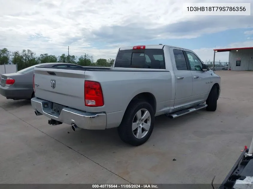 2009 Dodge Ram 1500 Slt/Sport/Trx VIN: 1D3HB18T79S786356 Lot: 40775544