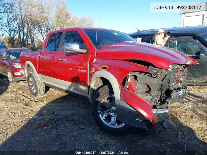 2009 Dodge Ram 1500 Laramie VIN: 1D3HV13T99S708112 Lot: 40806017