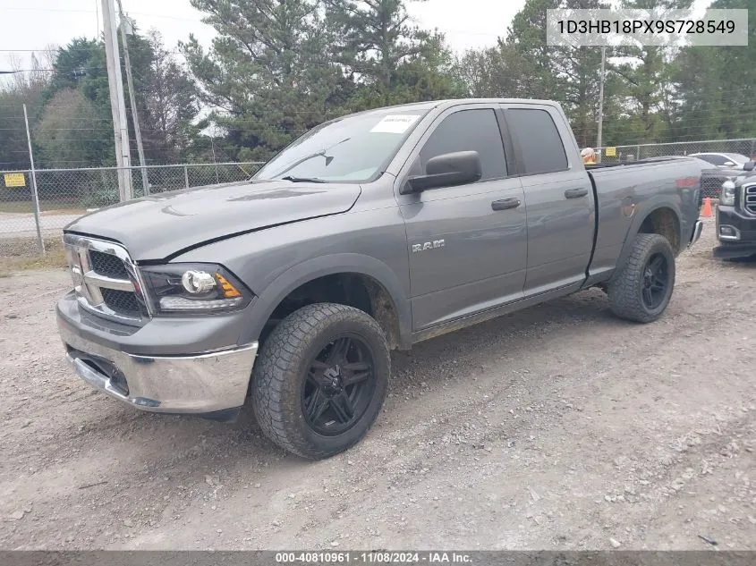 2009 Dodge Ram 1500 Slt/Sport/Trx VIN: 1D3HB18PX9S728549 Lot: 40810961