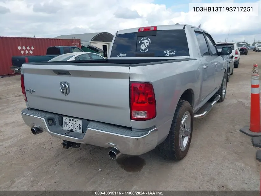 1D3HB13T19S717251 2009 Dodge Ram 1500 Slt/Sport/Trx