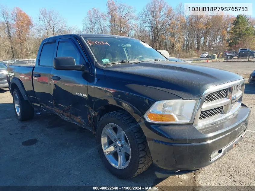 2009 Dodge Ram 1500 St VIN: 1D3HB18P79S765753 Lot: 40822540