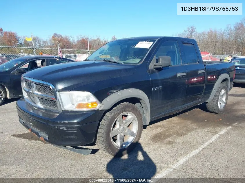 2009 Dodge Ram 1500 St VIN: 1D3HB18P79S765753 Lot: 40822540