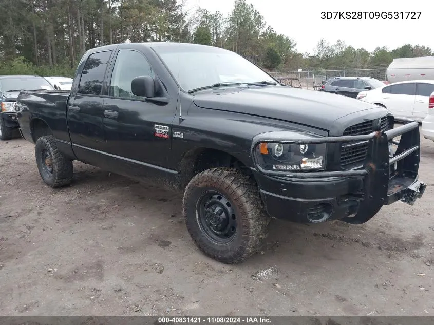 2009 Dodge Ram 2500 St VIN: 3D7KS28T09G531727 Lot: 40831421