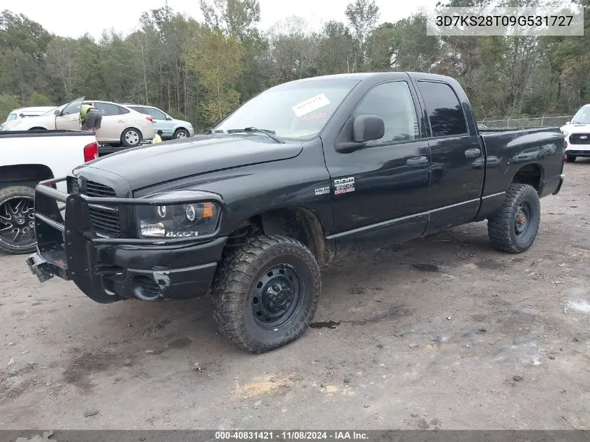 2009 Dodge Ram 2500 St VIN: 3D7KS28T09G531727 Lot: 40831421