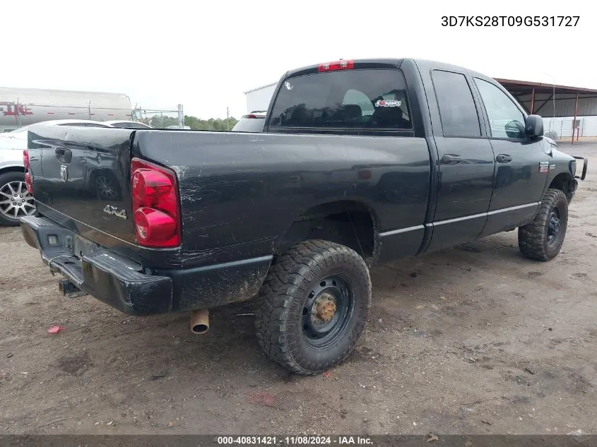 2009 Dodge Ram 2500 St VIN: 3D7KS28T09G531727 Lot: 40831421