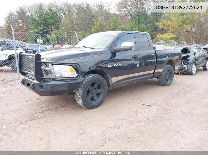 2009 Dodge Ram 1500 Slt/Sport/Trx VIN: 1D3HV18T39S772624 Lot: 40835407