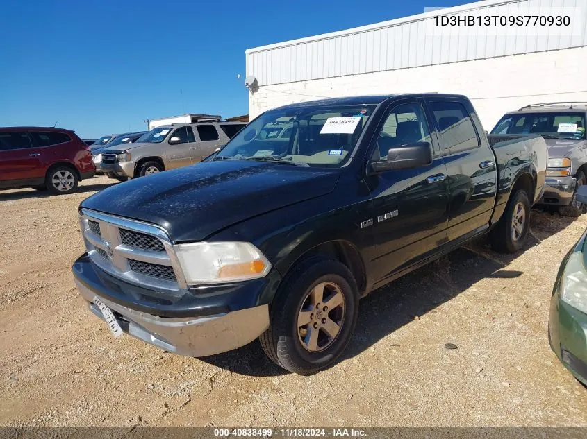 2009 Dodge Ram 1500 Slt/Sport/Trx VIN: 1D3HB13T09S770930 Lot: 40838499