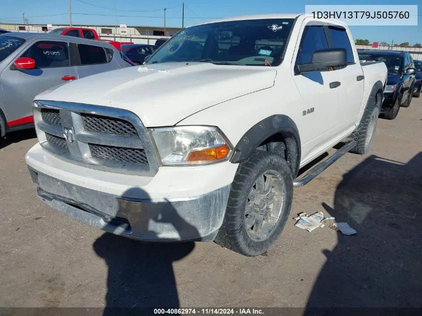 2009 Dodge Ram 1500 Slt/Sport/Trx VIN: 1D3HV13T79J505760 Lot: 40862974