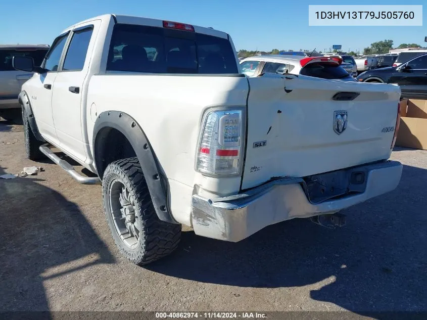 2009 Dodge Ram 1500 Slt/Sport/Trx VIN: 1D3HV13T79J505760 Lot: 40862974