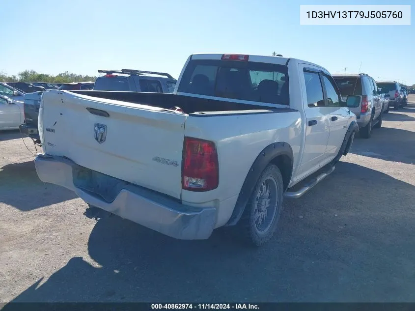 2009 Dodge Ram 1500 Slt/Sport/Trx VIN: 1D3HV13T79J505760 Lot: 40862974