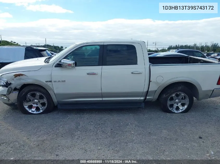 1D3HB13T39S743172 2009 Dodge Ram 1500 Laramie