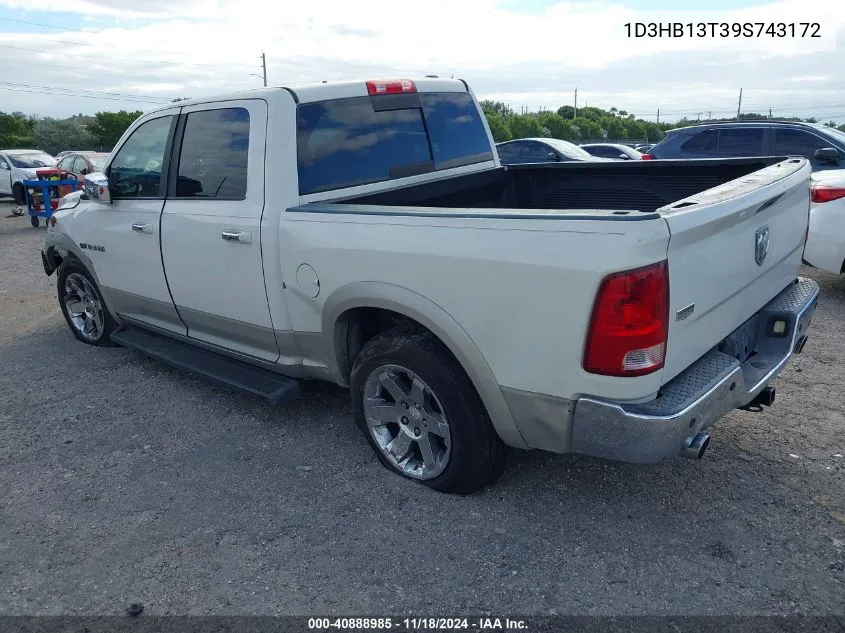 1D3HB13T39S743172 2009 Dodge Ram 1500 Laramie