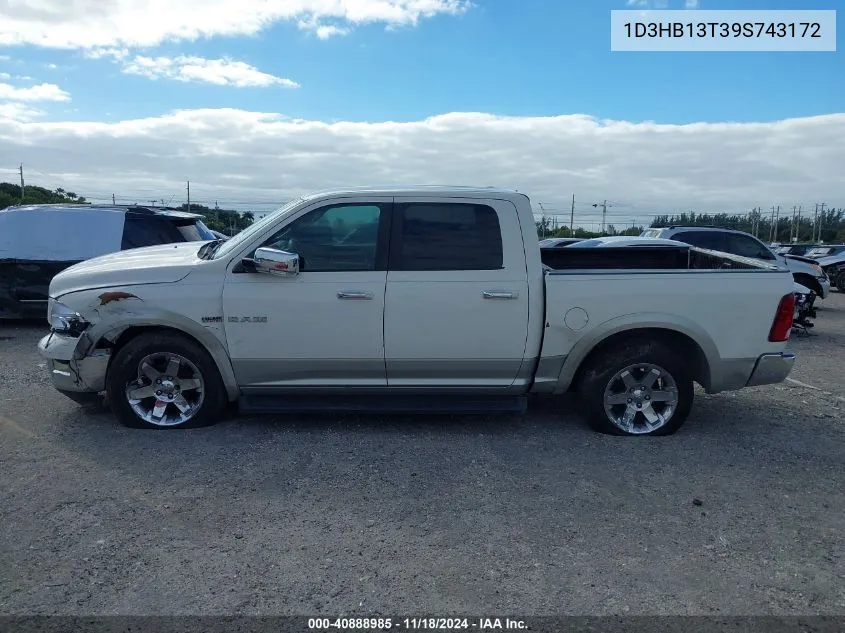 1D3HB13T39S743172 2009 Dodge Ram 1500 Laramie