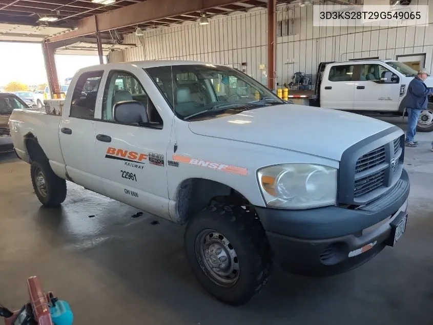 2009 Dodge Ram 2500 St VIN: 3D3KS28T29G549065 Lot: 40935729