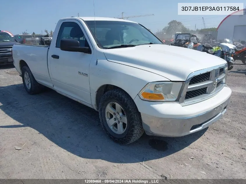 2010 Dodge Ram 1500 VIN: 3D7JB1EP3AG117584 Lot: 12089468