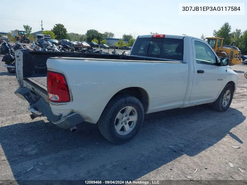 3D7JB1EP3AG117584 2010 Dodge Ram 1500