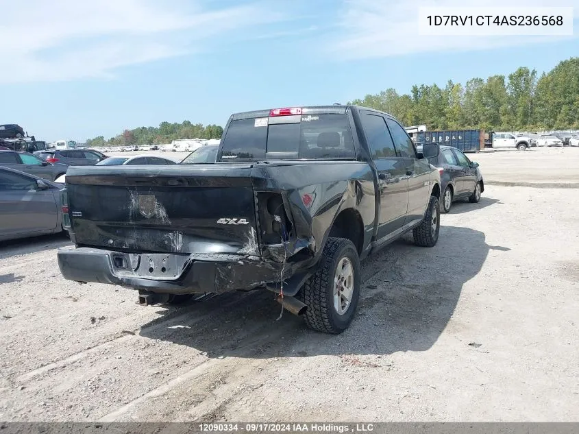 2010 Dodge Ram 1500 VIN: 1D7RV1CT4AS236568 Lot: 12090334