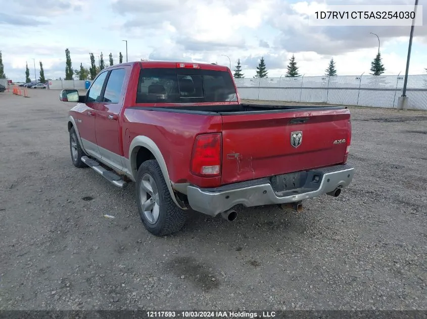 2010 Dodge Ram 1500 VIN: 1D7RV1CT5AS254030 Lot: 12117593