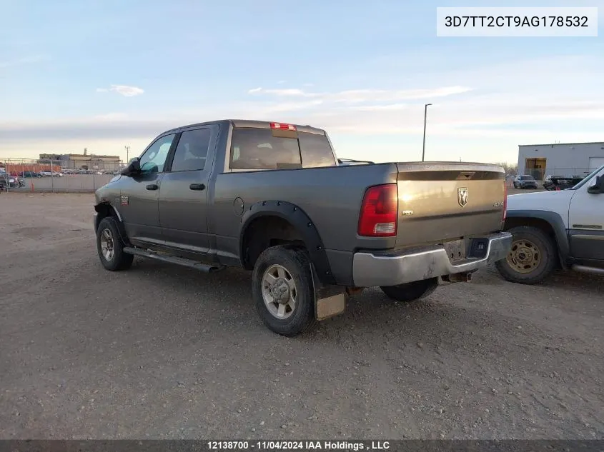 2010 Dodge Ram 2500 Slt/Power Wagon VIN: 3D7TT2CT9AG178532 Lot: 12138700