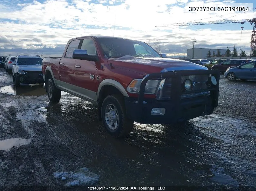 2010 Dodge Ram 3500 VIN: 3D73Y3CL6AG194064 Lot: 12143617