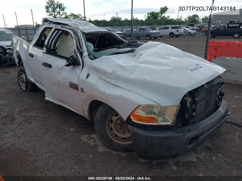 2010 Dodge Ram 2500 St VIN: 3D7TP2CL7AG143184 Lot: 39329746