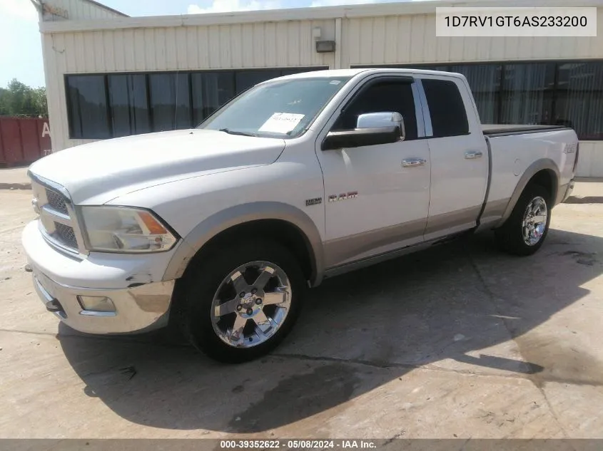 1D7RV1GT6AS233200 2010 Dodge Ram 1500 Laramie