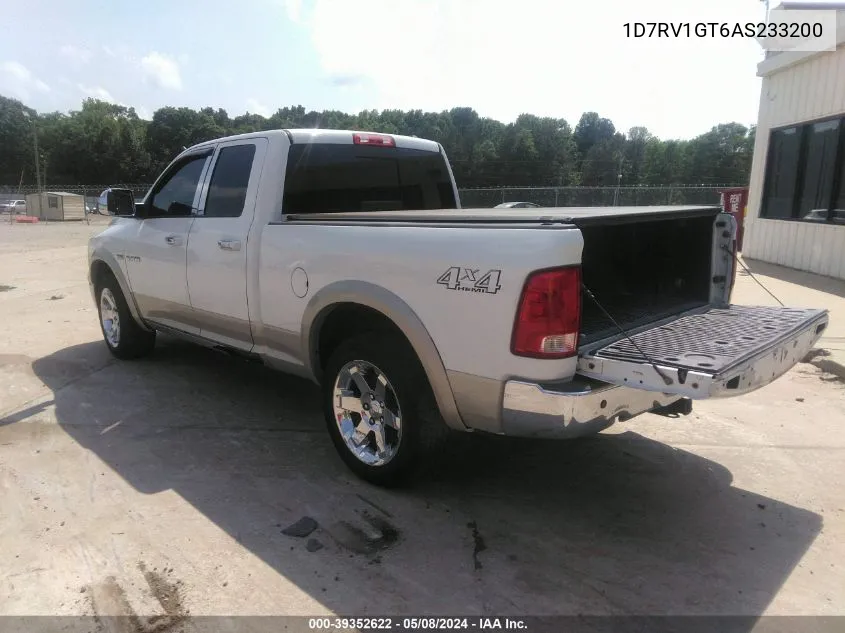 1D7RV1GT6AS233200 2010 Dodge Ram 1500 Laramie