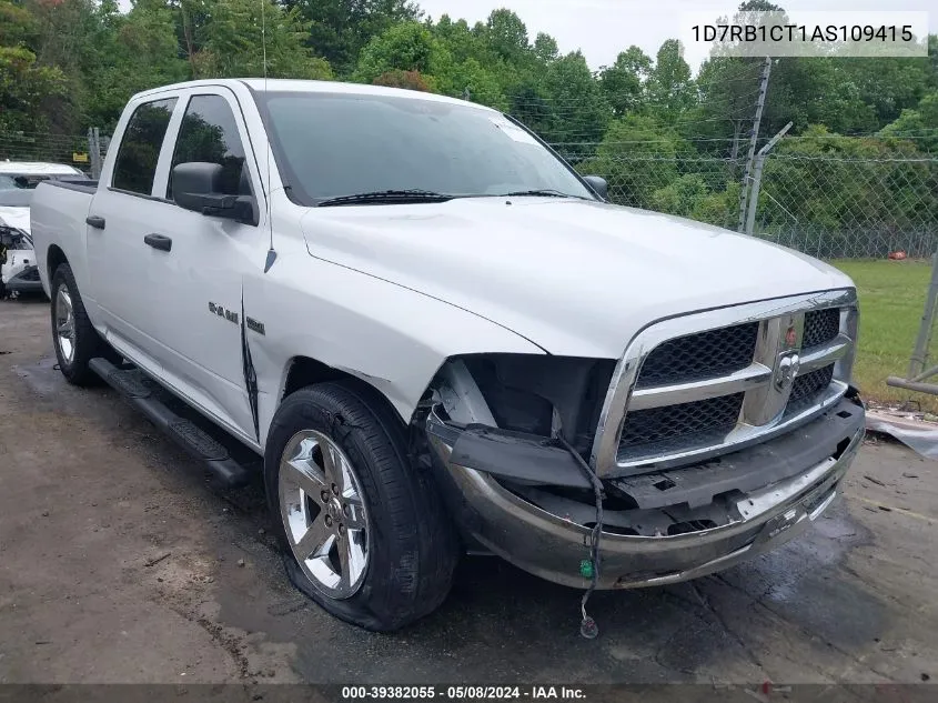 2010 Dodge Ram 1500 St VIN: 1D7RB1CT1AS109415 Lot: 39382055