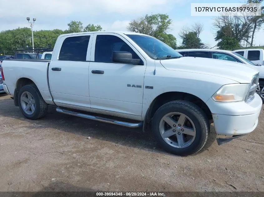 2010 Dodge Ram 1500 St VIN: 1D7RV1CT6AS197935 Lot: 39594345