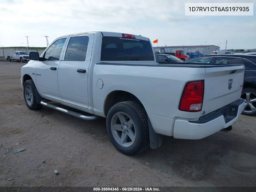 1D7RV1CT6AS197935 2010 Dodge Ram 1500 St